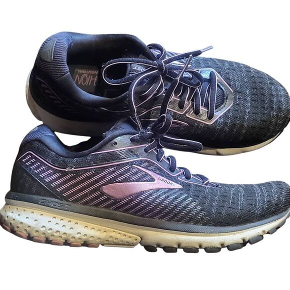 Brooks Running Shoes Women's 7.5 Blue Purple Ghost 12 Athletic Comfort - Picture 3 of 6